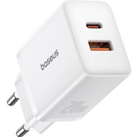 Сетевое зарядное Baseus Cube Fast Charger C+U 20W P10111403213-00 (белый)
