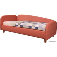 Кровать-тахта DiArt Альба 0.9 левая (велюр Ultra Terra/ножки светлые)