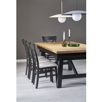 Кухонный стол Halmar Fiesta 200-280/100/77 (дуб натуральный/черный)