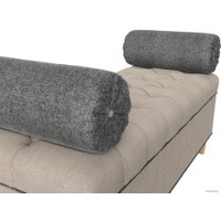 Банкетка Лига диванов Глория 113684 (рогожка бежевый/серый/серый)