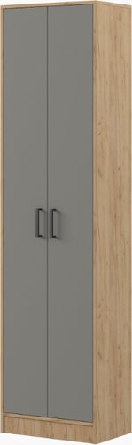 Шкаф-пенал Genesis Мебель Энтер (дуб золотой/серый)