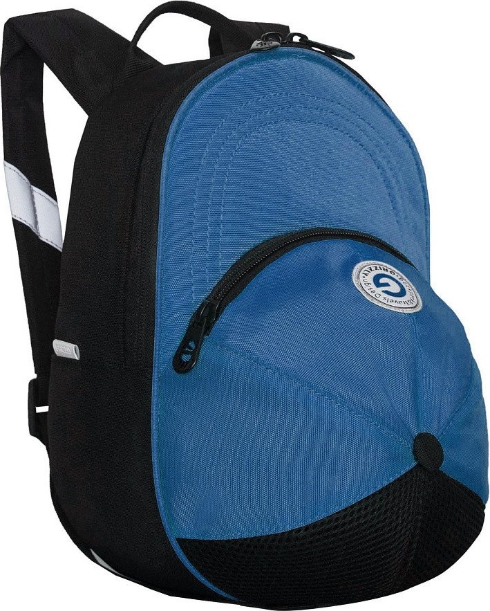 

Детский рюкзак Grizzly RS-673-1 (черный/голубой)