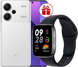 

Смартфон Xiaomi Redmi Note 13 Pro+ 5G 8GB/256GB с NFC международная версия (лунный белый) и Redmi Watch 3 Active (черный) по акции