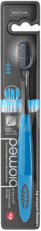Зубная щетка biomed Black с древесным углем (1 шт)