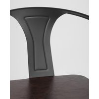 Стул с подлокотниками Stool Group Tolix Arms Soft LF718H Matte Black 3474+PU7005 (черный матовый)