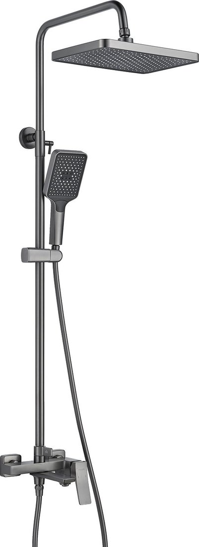 Душевая система  Shevanik S4436T (оружейная сталь)