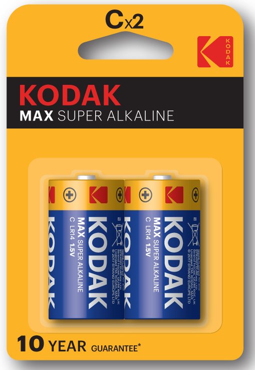 

Батарейка Kodak MAX Alkaline C 2 шт.