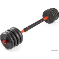 Набор гантелей AMETIST со штангой и гирями 6в1 30 кг