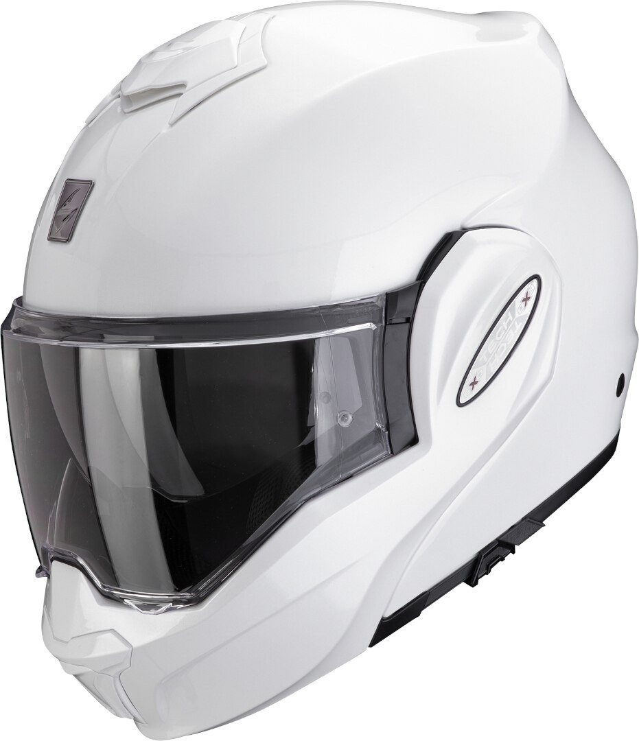 Мотошлем Scorpion Exo Exo-Tech Evo Pro Solid (р. L, белый металлик)