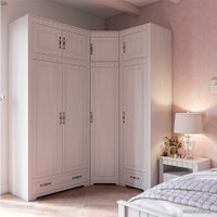 Антресоль Мебельград Прованс 2-х дверный (бодега белая-платина премиум)