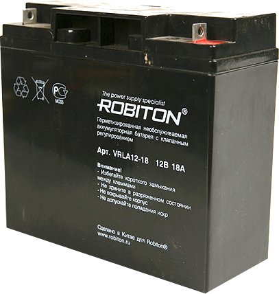 

Аккумулятор для ИБП Robiton VRLA12-18 (12В/18 Ач)
