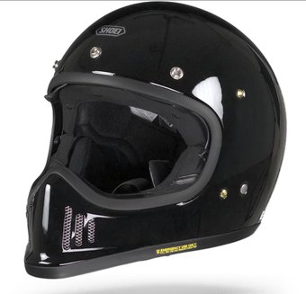 Мотошлем Shoei Ex-Zero Plain (2XL, черный глянцевый)