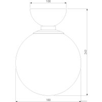 Люстра средней высоты Евросвет Bubble 30197/1 золото
