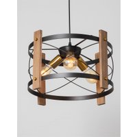 Подвесная люстра BayerLux Корт 10777073 (черный/венге)