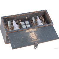 Набор стаканов для виски Peresvet Premium Whiskey со стаканами и камнями