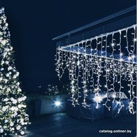 Светодиодная гирлянда Евросвет 100-101 (белый с эффектом мерцания)