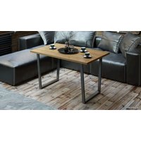 Кухонный стол Трия Даллас тип 1 (черный/дуб крафт золотой)