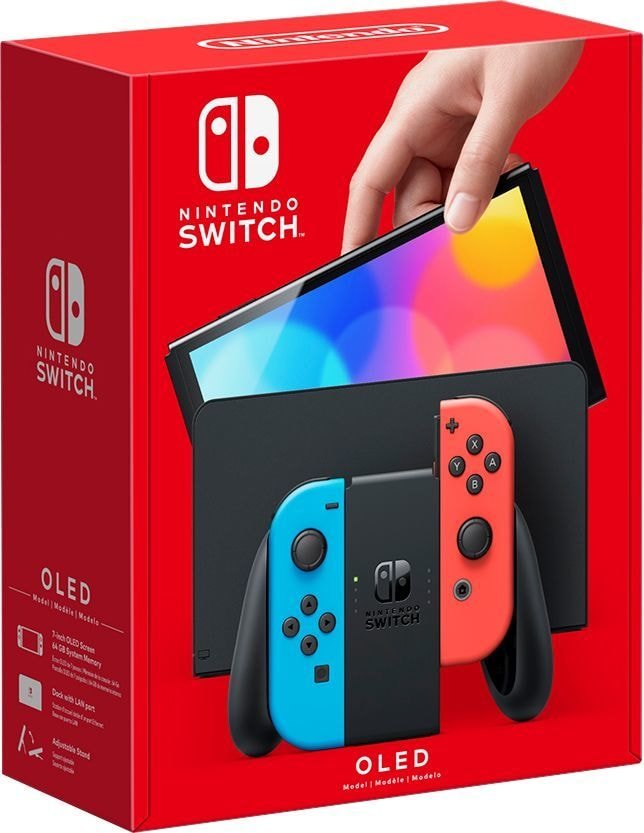 

Игровая приставка Nintendo Switch OLED (черный, с неоновыми Joy-Con)