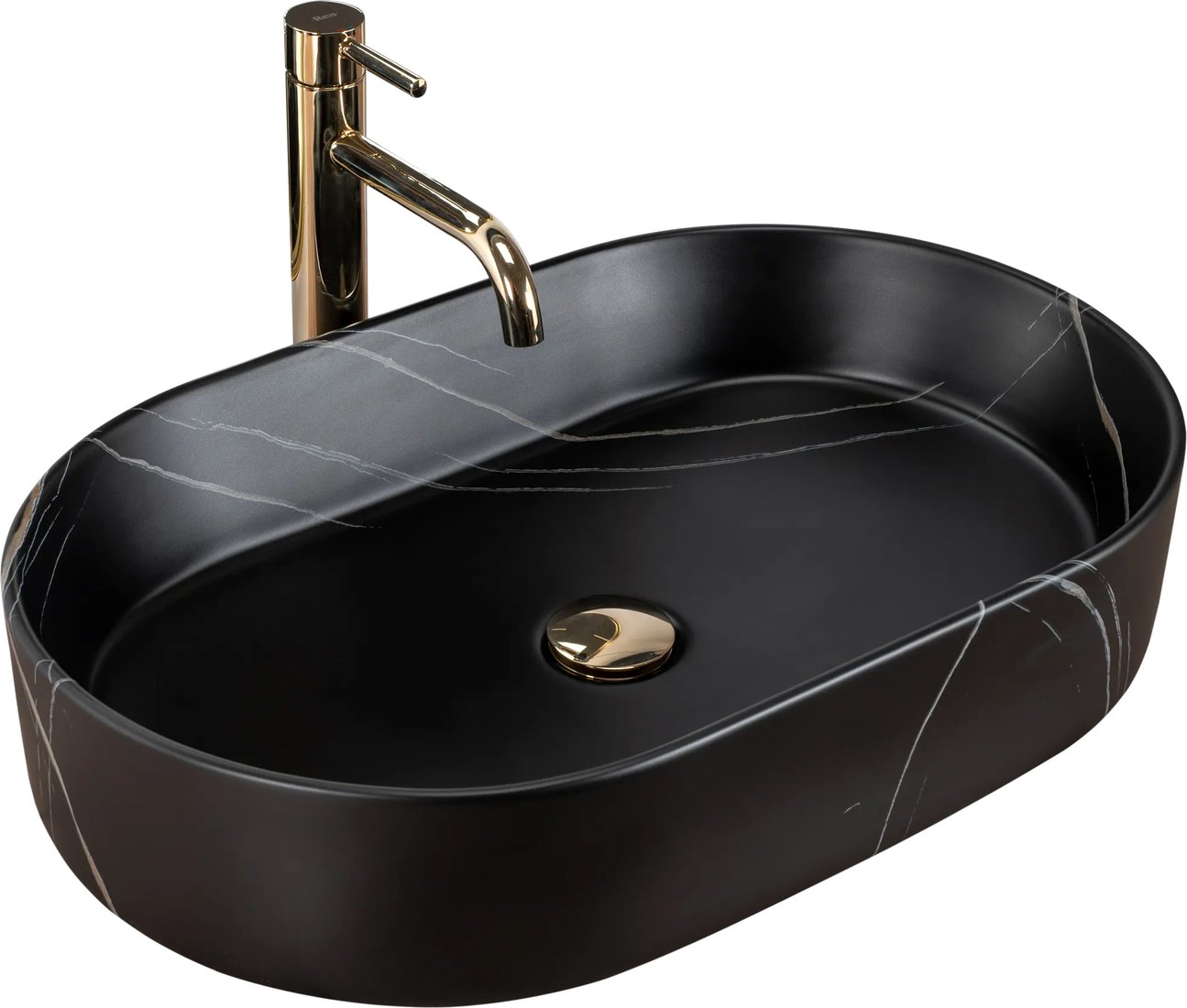 

Умывальник Rea Nadia 60 Black Stone Matt REA-U8565