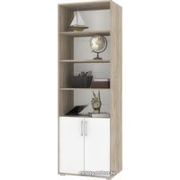 Книжный шкаф Modern Оливия О21 (серый дуб/белый)