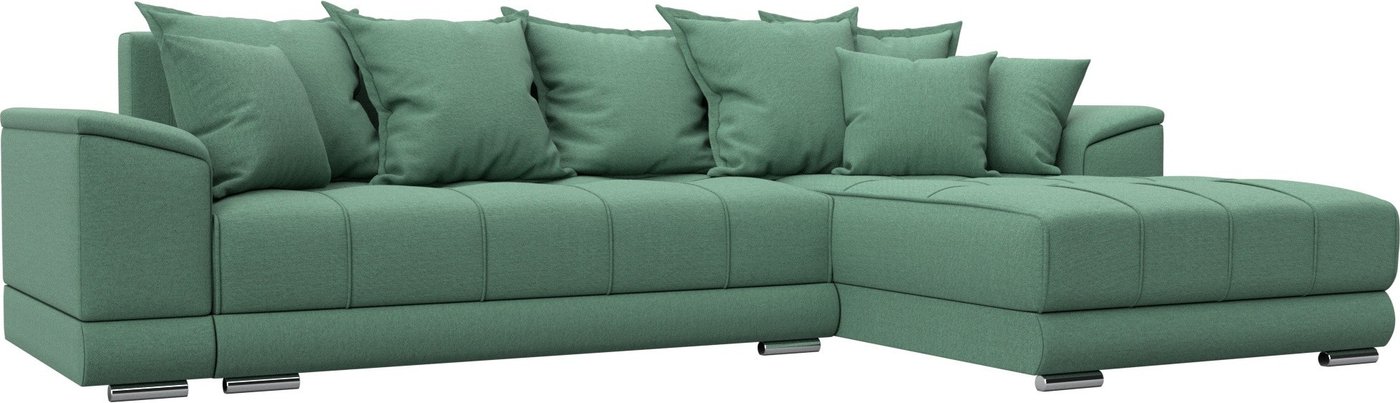 

Угловой диван Лига диванов НордСтар правый 123501 (рогожка амур зеленый)