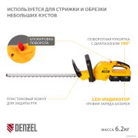 Кусторез Denzel RBC510-36 59410 (с 2-мя АКБ)