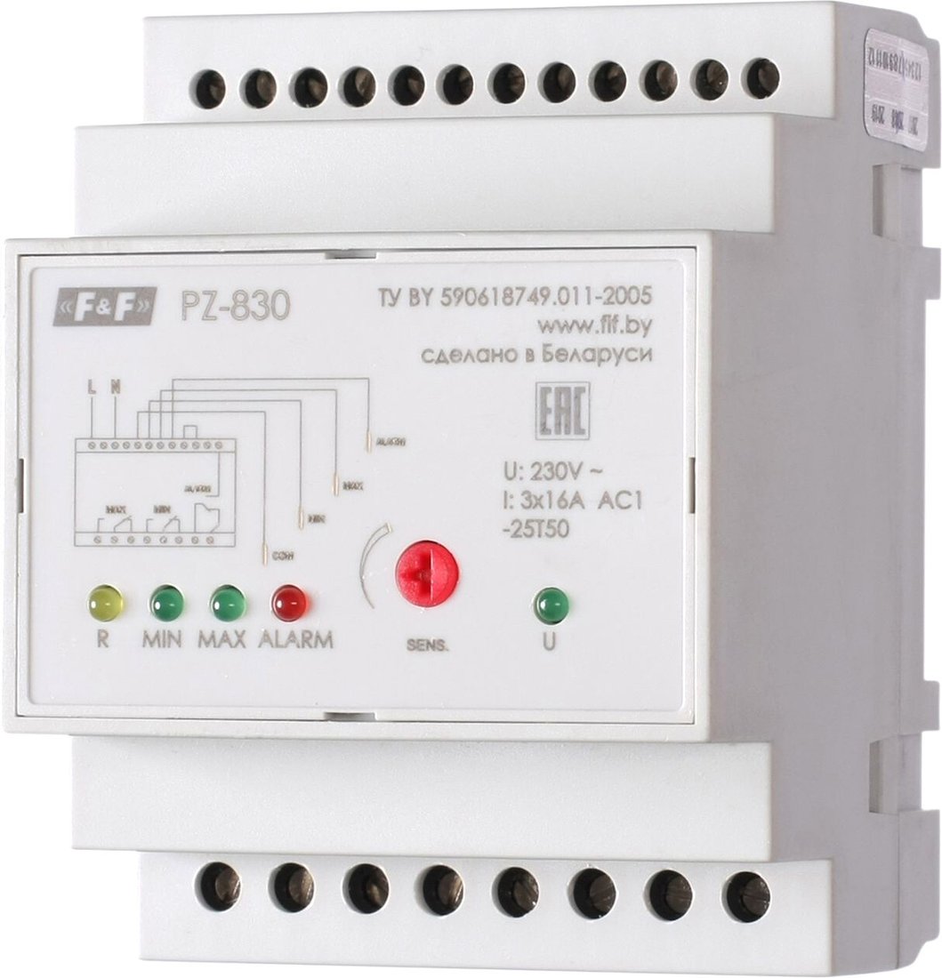 

Реле уровня Евроавтоматика F&F PZ-830 EA08.001.010