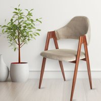 Стул с подлокотниками Mio Tesoro Луна DC-048A (велюр бежевый/коричневый) в Бресте