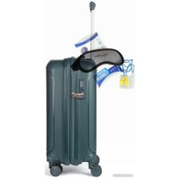 Чемодан-спиннер Mironpan 11197-2 55 см (темный зелено-синий)