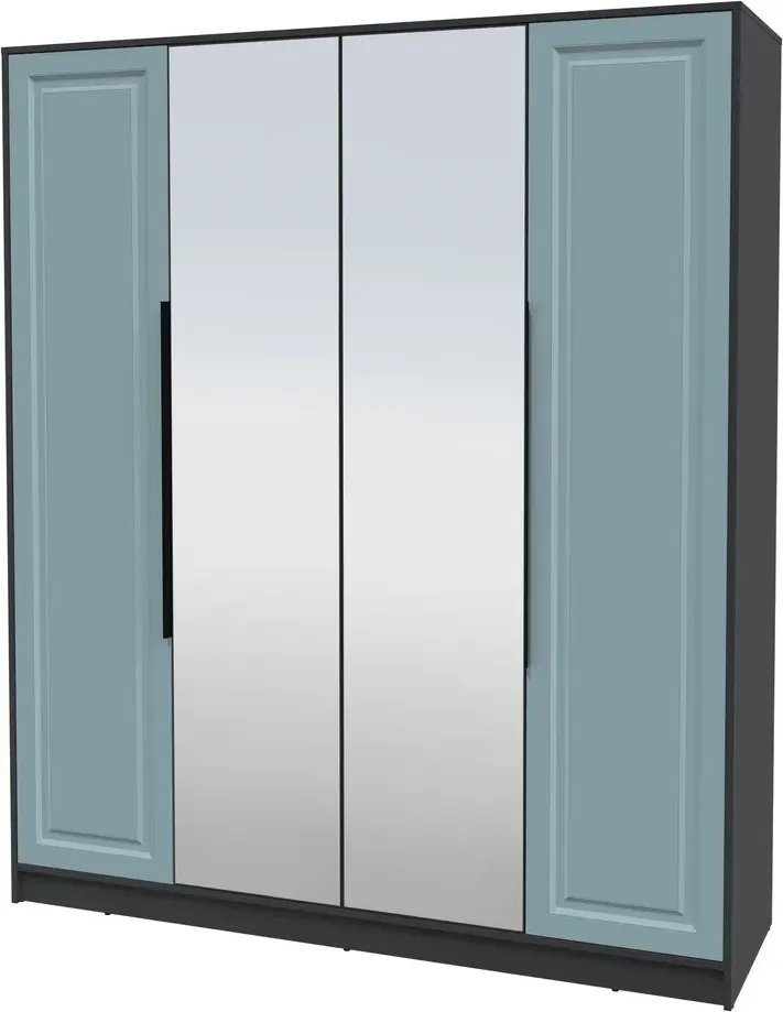 

Шкаф распашной Интерлиния Концепт КТ-Ш4з Деко (антрацит/океан)