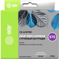 Картридж CACTUS CS-LC970C (аналог Brother LC970C)