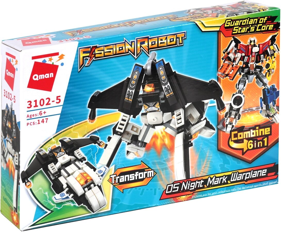 

Конструктор Qman Fission Robot 3102-5 Night Mark Warplane