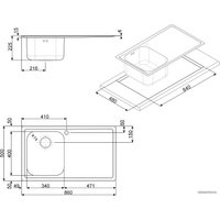 Кухонная мойка Smeg LL861S-2