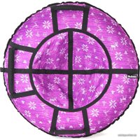 Тюбинг Hubster Люкс Pro S 100 см (тундра, фиолетовый)