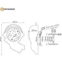 Припотолочная люстра Estares Kids Astronaut 70W A-ON/OFF-520x360x200-SILVER/WHITE-220-IP20