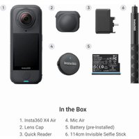 Экшен-камера Insta360 X4 Air Creator Bundle (черный)