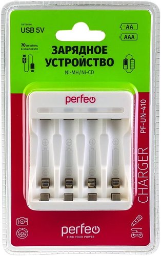 Зарядное устройство Perfeo PF-UN-410 Ni-MH/CD
