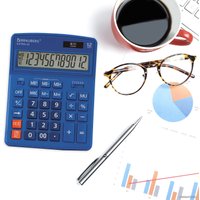 Бухгалтерский калькулятор BRAUBERG Extra 12-BU 250482 (синий)