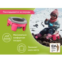 Дорожный горшок Roxy Kids HandyPotty 3 в 1 HP-255FG (фуксия/серый)