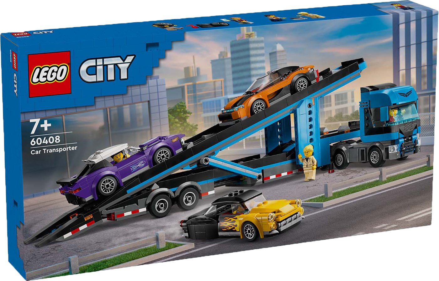 

Конструктор LEGO City 60408 Грузовик-автовоз со спортивными автомобилями