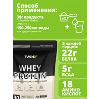 Протеин сывороточный (концентрат) 1WIN Whey Protein (французская ваниль, 900г)