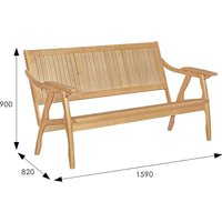 Диван Элегия Диван-скамья массив решетка (лак бук)