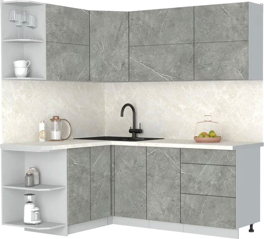 

Кухонный модуль Интерлиния Мила Матте 1.5x2.0 А (керамика/керамика/опал светлый)