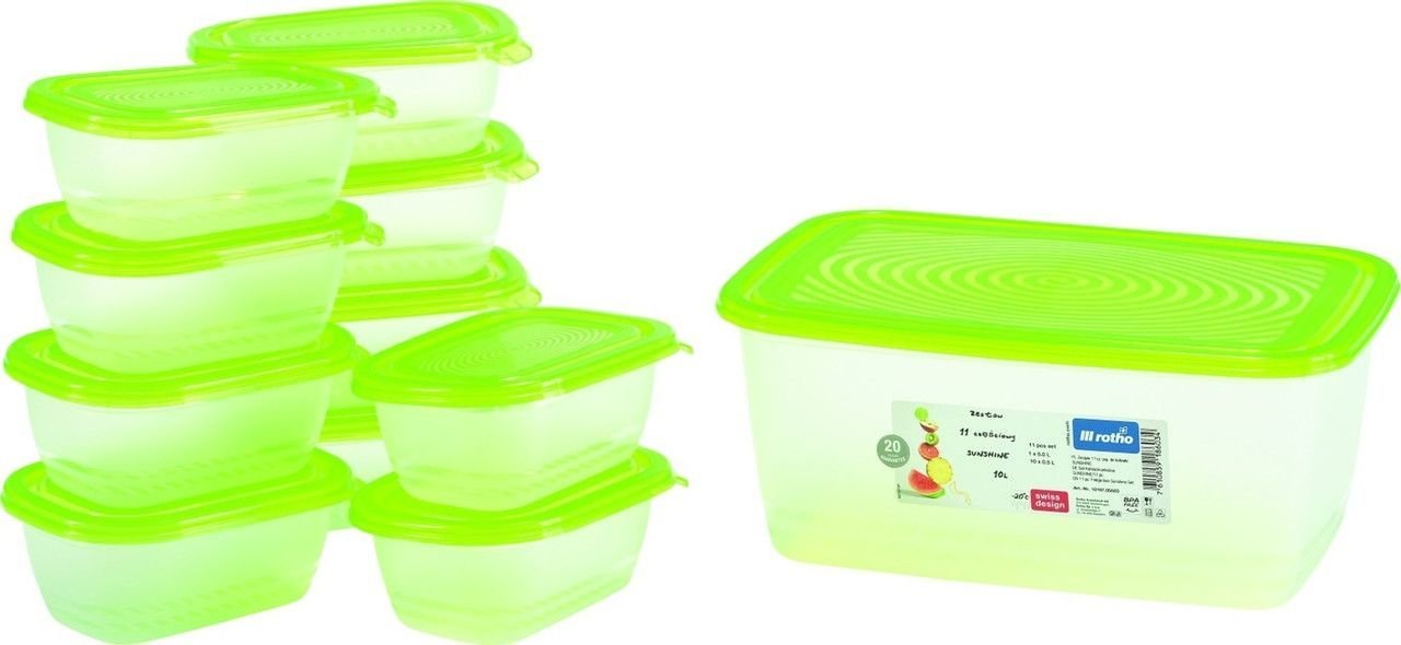 

Набор контейнеров Rotho Fridge Sunshine Set 1016705073