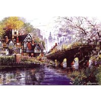 Набор для вышивания Белоснежка Домик у реки 1782-14