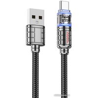 Кабель Hoco U122 USB Type-A - USB Type-C (1.2 м, черный)