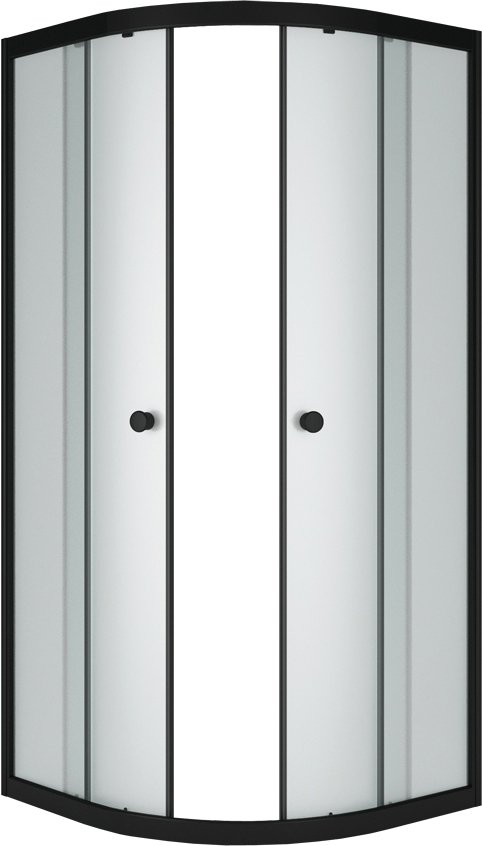 Душевой уголок Метакам Classic Black 90x90 ШПS_013571 (матовое стекло)
