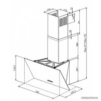 Кухонная вытяжка ZorG Arstaa 60 М (серое стекло)