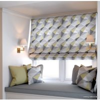 Римская штора Jalux Ромбы 0341/6 210x170 (желтый)