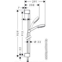 Душевой гарнитур  Hansgrohe Crometta 100 [26657400]